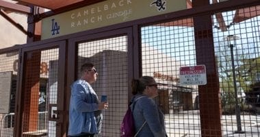 Fans, Camelback Ranch entrance