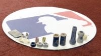 MLB logo, on-deck circle