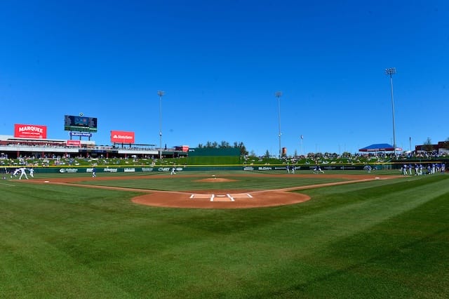 Sloan Park view, 2020 Spring Training