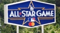 All-Star Game logo, Dodger Stadium pavilion sign