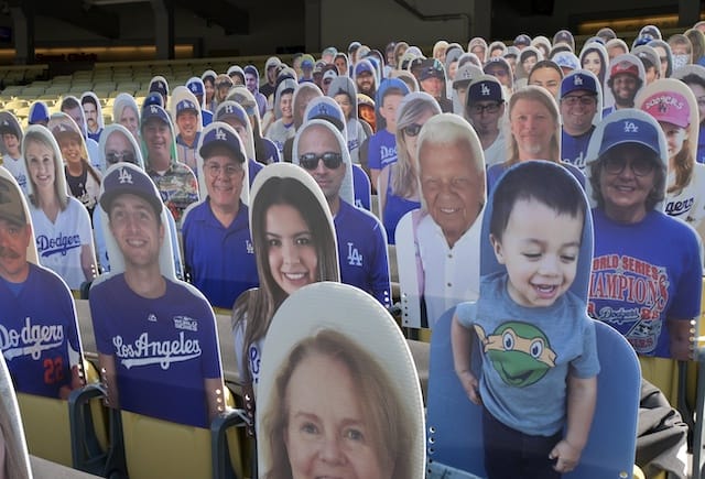 Dodgers fans cutouts