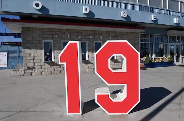 Jim Gilliam retired number, Dodger Stadium tickets window