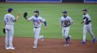 Cody Bellinger, Mookie Betts, Corey Seager, Chris Taylor, Dodgers win