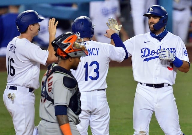 A.J. Pollock and Mookie Betts hit 3-run homers as Dodgers beat