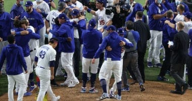 Cody Bellinger, Brusdar Graterol, Max Muncy, Edwin Rios, Dodgers win, 2020 World Series