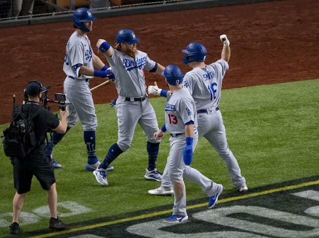 Cody Bellinger, Max Muncy, Will Smith, Justin Turner, 2020 NLCS