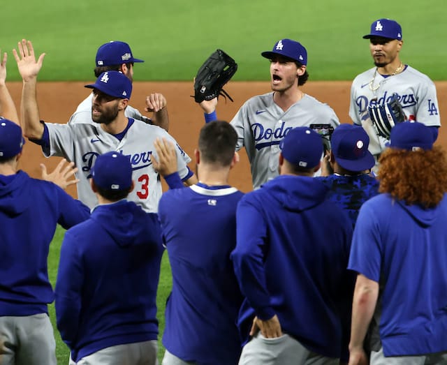 Cody Bellinger, Mookie Betts, Dustin May, Chris Taylor, Dodgers win, 2020 NLDS