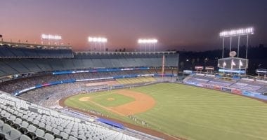 Dodger Stadium view, 2020 Wild Card Series