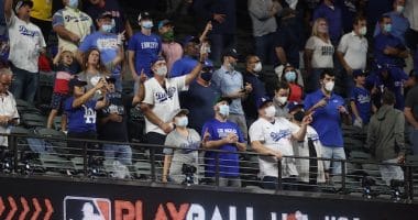 Dodgers fans, 2020 World Series