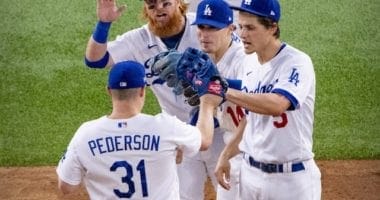 Kiké Hernandez, Joc Pederson, Corey Seager, Justin Turner, Dodgers win, 2020 NLCS