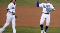 Kiké Hernandez, Justin Turner, Dodgers win, 2020 Wild Card Series