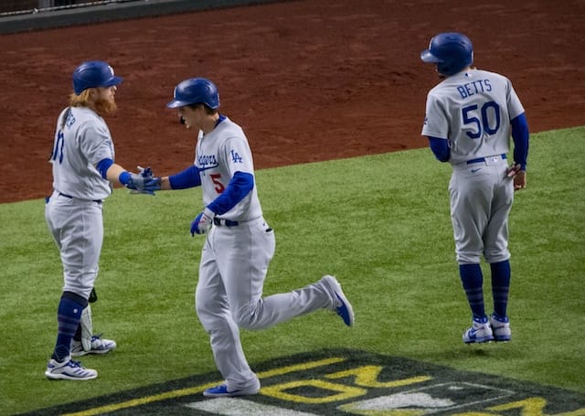 Mookie Betts, Corey Seager, Justin Turner, 2020 NLCS