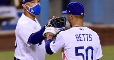 Mookie Betts, Dave Roberts, Dodgers win, 2020 Wild Card Series