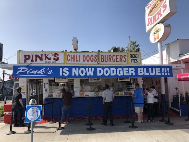 Pinks Hot Dogs, 2020 World Series