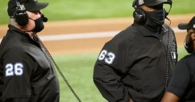Umpires, replay, challenge, review, 2020 World Series