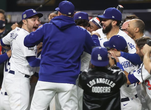 AJ Pollock, Edwin Rios, Dodgers win, 2020 World Series