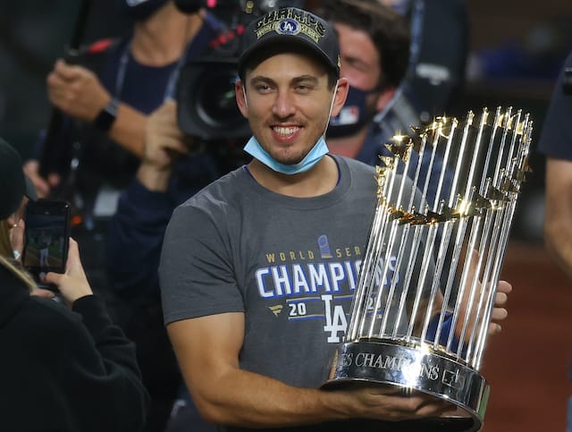Austin Barnes, Dodgers win, 2020 World Series