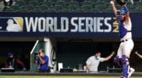 Austin Barnes, Jon SooHoo, Dodgers win, 2020 World Series