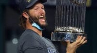 Clayton Kershaw, Dodgers win, 2020 World Series trophy