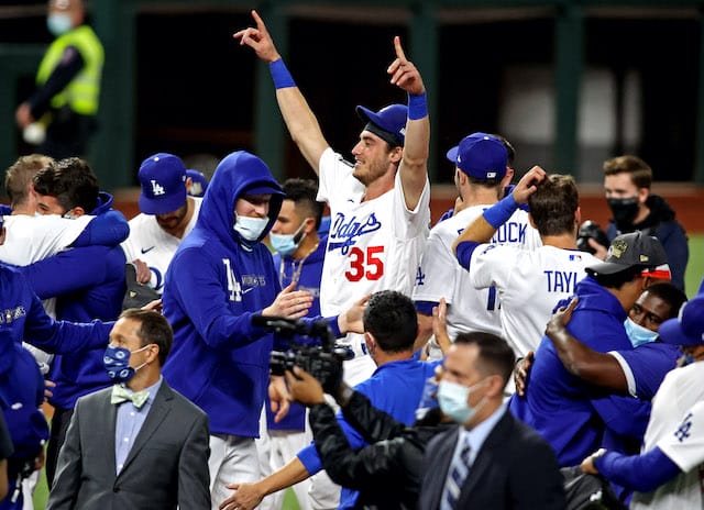 Cody Bellinger, Ken Rosenthal, Dodgers win, 2020 World Series