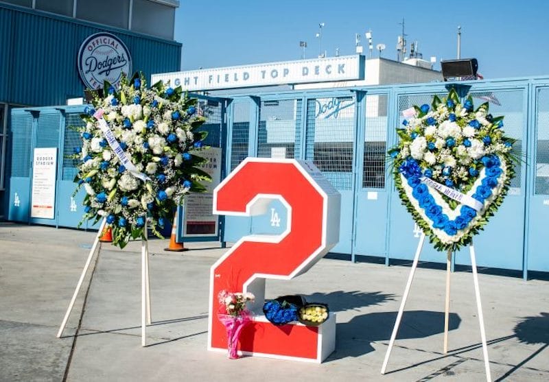 Tommy Lasorda number, Dodger Stadium top deck, Retired Numbers Plaza