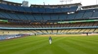 Mookie Betts, Dodger Stadium view, 2021 Spring Training