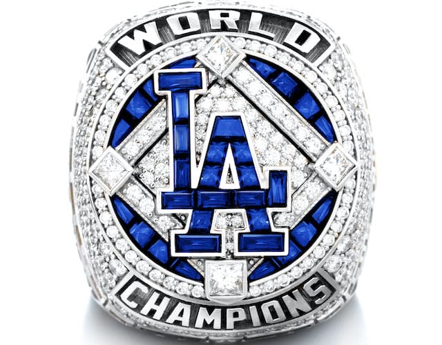 2021 Dodgers Giveaways 2nd Replica World Series Ring Date Added