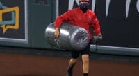 Angels grounds crew, trash can