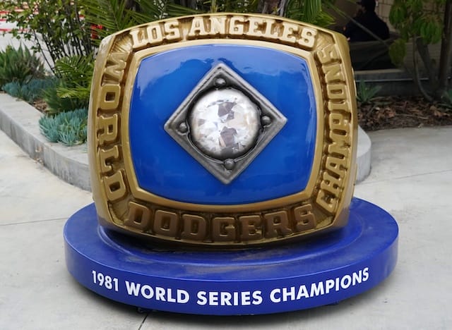 Los Angeles Dodgers 1981 MLB World Series Championship Ring