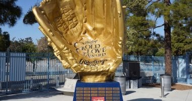 Gold Glove statue, center field plaza
