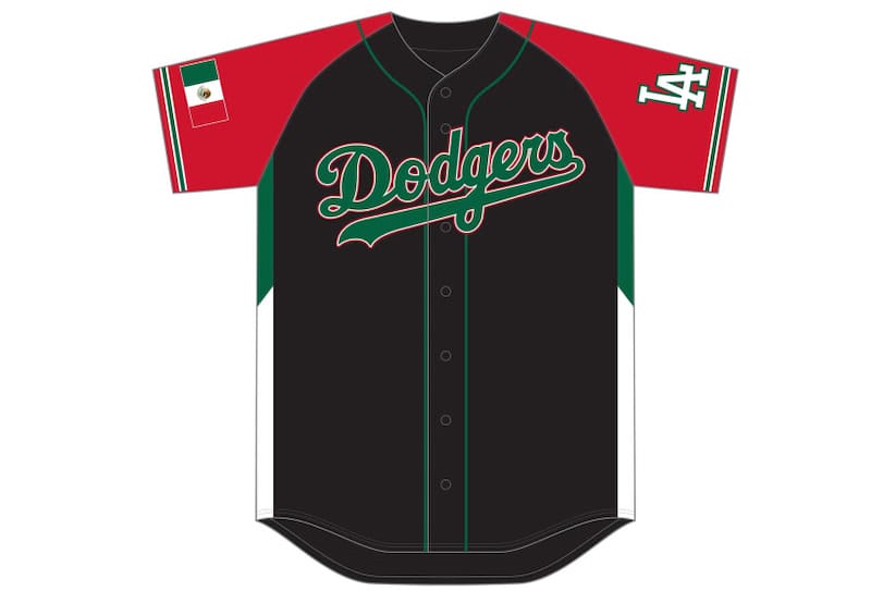 LA Dodgers special edition Mexican Heritage game jersey. SGA