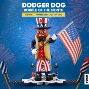 Dodger Dog Los Angeles Dodgers Gate Series Mascot Bobblehead FOCO