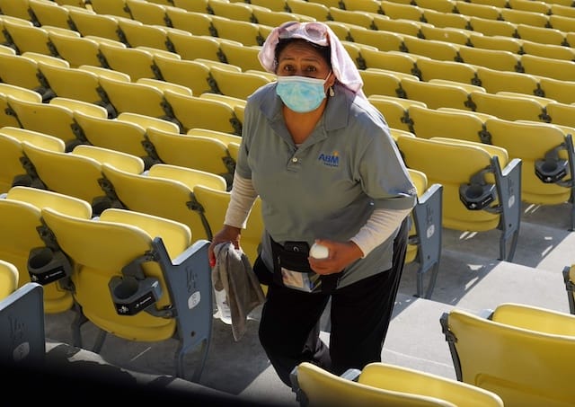 Dodger Stadium employee, health and safety protocols