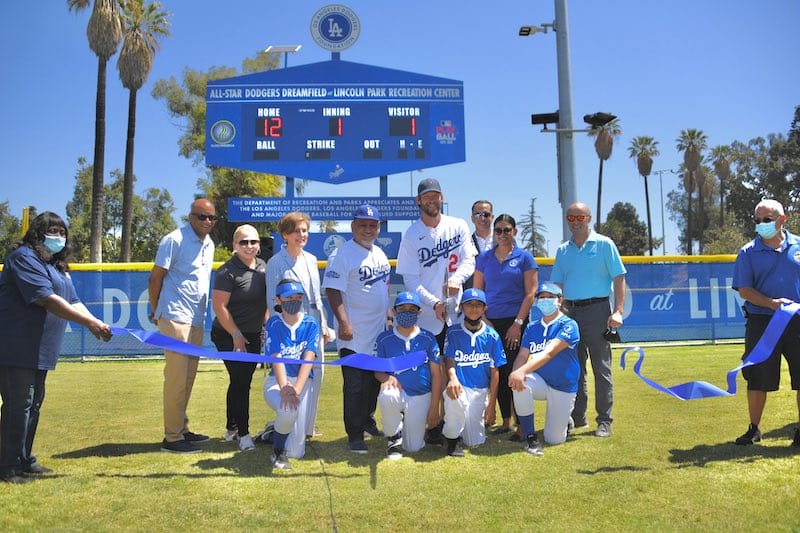 Stan Kasten, Clayton Kershaw, Dodgers Dreamfield, Los Angeles Dodgers Foundation