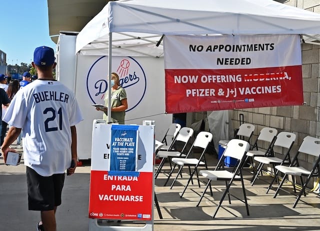 Dodgers fan, Dodger Stadium vaccination
