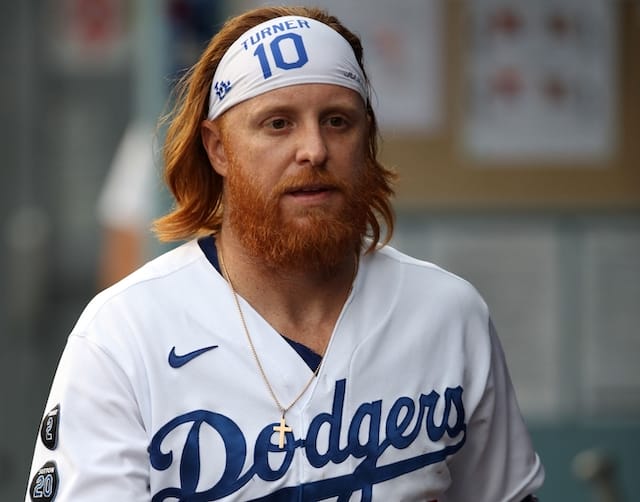 Dodgers News: Justin Turner Removed From Game Vs. Angels Due To Left Groin  Discomfort