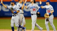 Cody Bellinger, Billy McKinney, Corey Seager, Chris Taylor, Dodgers win