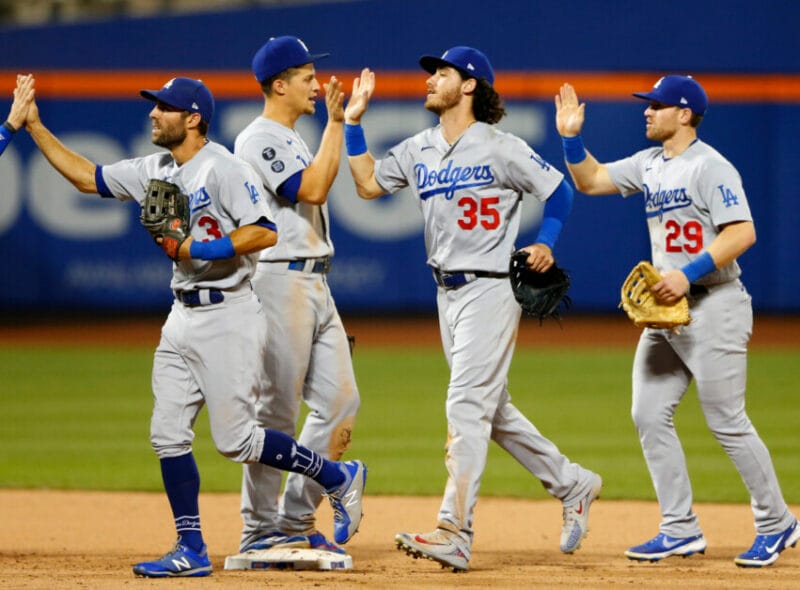 Cody Bellinger, Billy McKinney, Corey Seager, Chris Taylor, Dodgers win