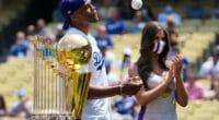 Russell Westbrook, Laker Girl, 2020 World Series trophy, 2020 Larry O'Brien trophy, Lakers Day