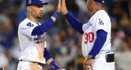 Mookie Betts, Dave Roberts, Dodgers win