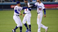 Cody Bellinger, Mookie Betts, Chris Taylor, Dodgers win, 2021 NLDS