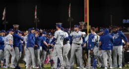 Matt Beaty, Cody Bellinger, Kenley Jansen, Dodgers win, 2021 NLDS