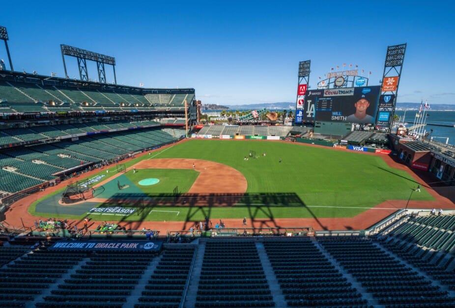 Oracle Park view, 2021 NLDS