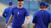 Cody Bellinger, Gavin Lux, 2021 National League Wild Card Game workout