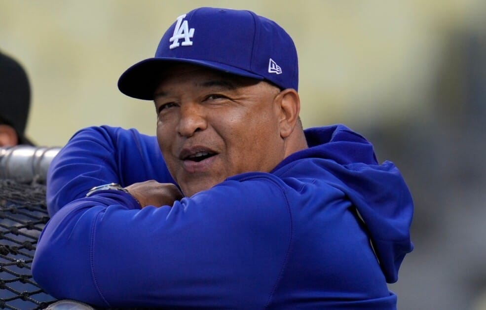 Dave Roberts, 2021 National League Wild Card Game workout