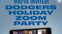 Orel Hershiser, Gavin Lux, Justin Turner, Dodgers Holiday Zoom party