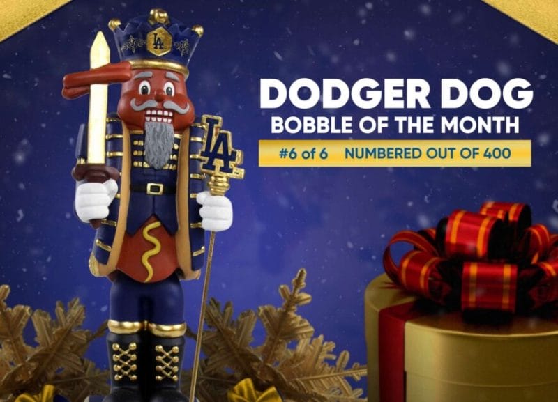 December Dodger Dog bobblehead, FOCO