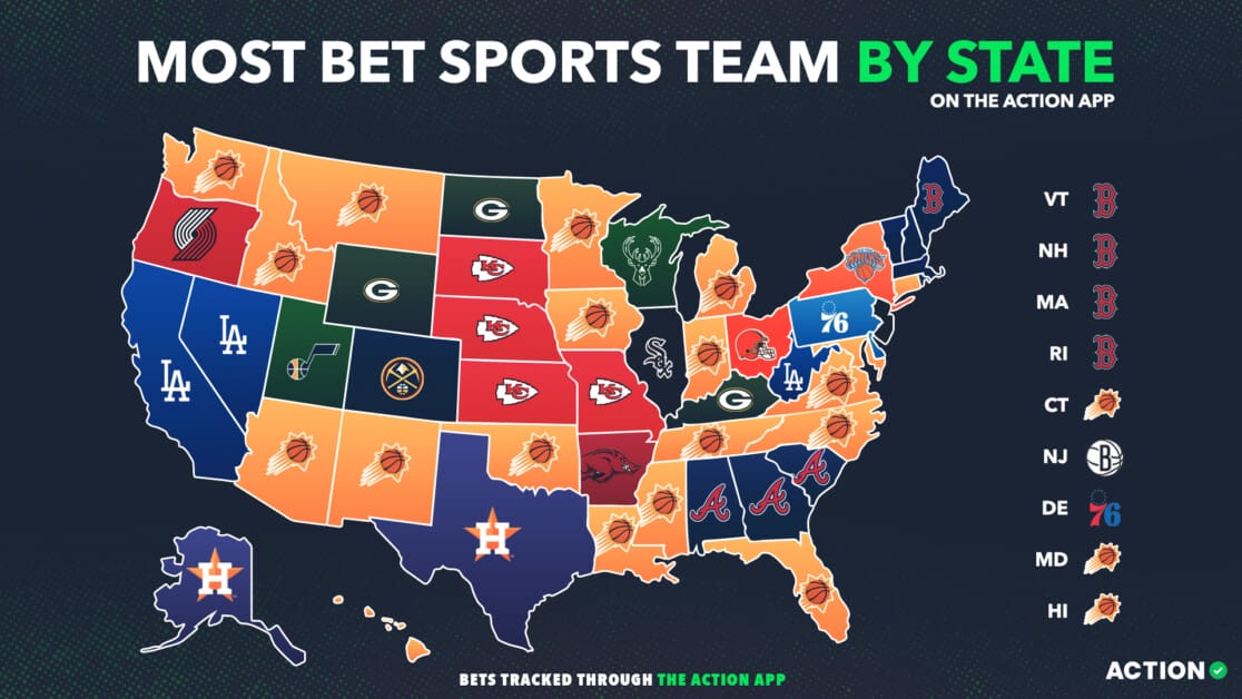 Dodgers 2021, sports betting map