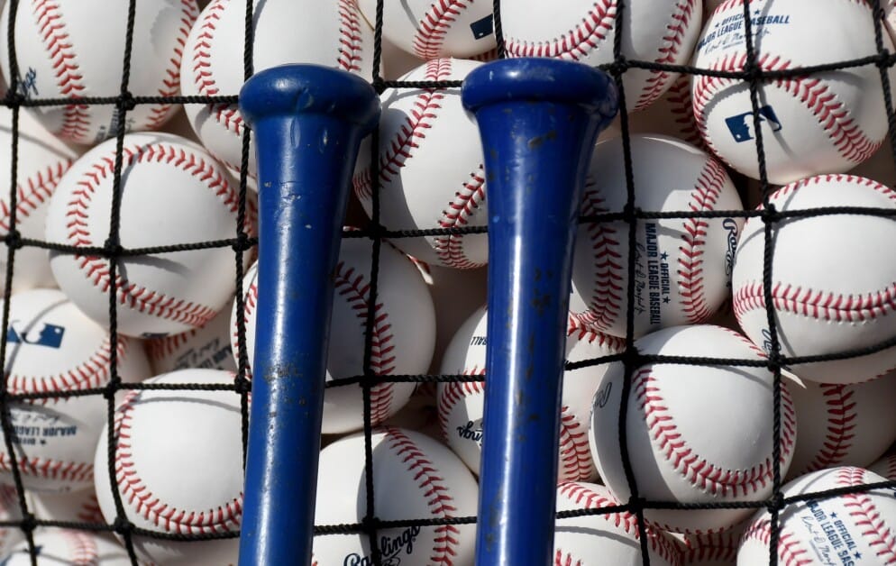 Baseballs, bats, 2022 Spring Training