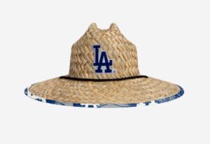 Dodgers floral straw hat, FOCO